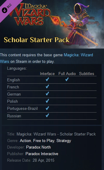 Magicka: Wizard Wars - Warlock Starter Pack Steam - Click Image to Close